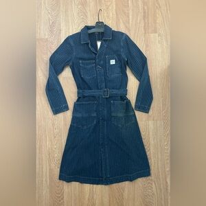NWT Ralph Lauren Indigo-Dyed Trench Dress